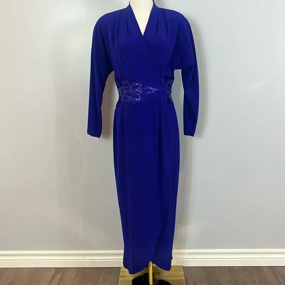 Daymor Couture Paris Montreal New York Petite Vintage Wrap Dress - Picture 3 of 17